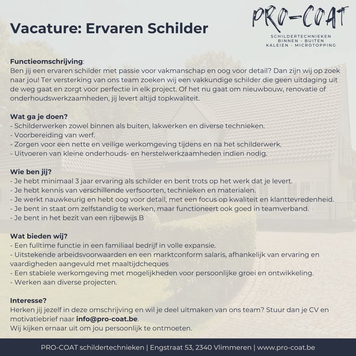 Vacature